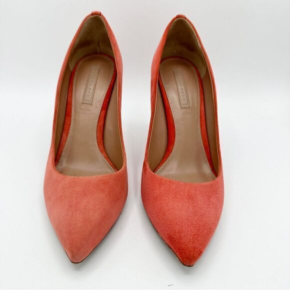 Hugo Boss Orange Suede Pointed Toe Stiletto Pumps EUR 40 US 9.5 - Picture 5 of 13